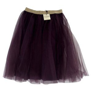 MARMAR - BURGUNDY TULLE TUTU STYLE MIDI SKIRT - 8-9Y - NWT